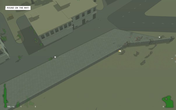 If you look closely you can see teeny dropped weapons and grenades.