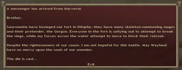 It's ironic that this message includes "The die is cast." My original title for this episode of RPS Ascension was "Alea Iacta Est," but I'd already used a goofy Latin title.