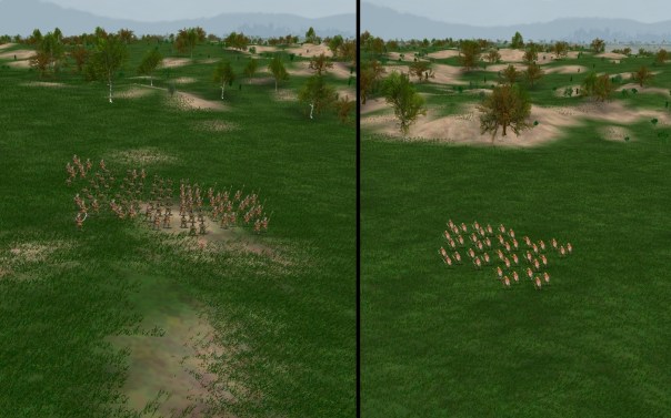 Notice I didn't fully set up my army for some reason.