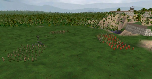 The army is so large that the humans begin to starve.