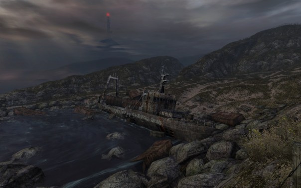 Screenshot taken from the spot where I saw a ghost. I think.