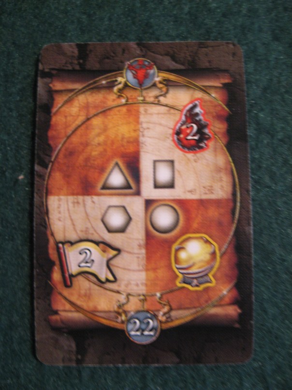 This is a good example: triangles are wimps, circles are spellcasters, and rectangles and hexagons are awesome. And in the game.