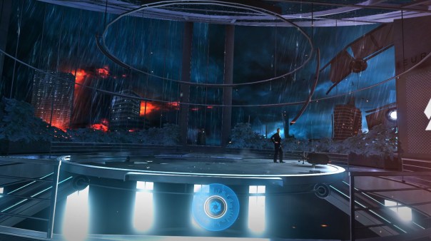 The elevation in this scene confuses me. Weren't you up in a skyscraper?