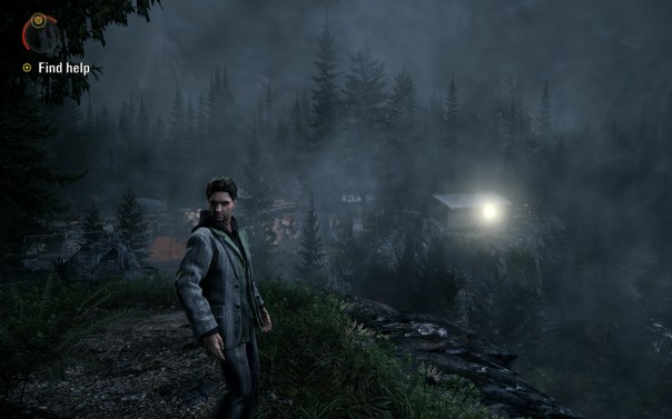 "I think I'll be safe from that ghost lumberjack in that logging camp," Alan narrates to himself.