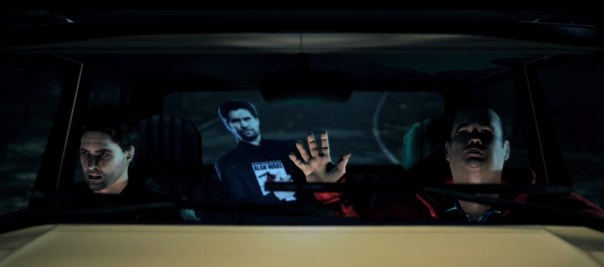 Well, two of them do. Alan keeps complaining about his migraine. "What a downer," Barry says to Cardboard Cutout Alan.