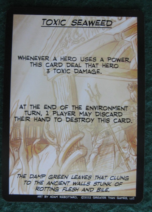 This card actually came up twice in a row, totally decimating Absolute Zero's first couple of turns.