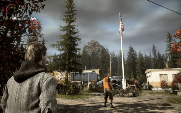 "The flag was a false sense of security," Alan narrates, "but I knew the stripes were the bloody stripes of Mona's..." Alan pauses. Was this the right game? Who was he? Was he sane at all?