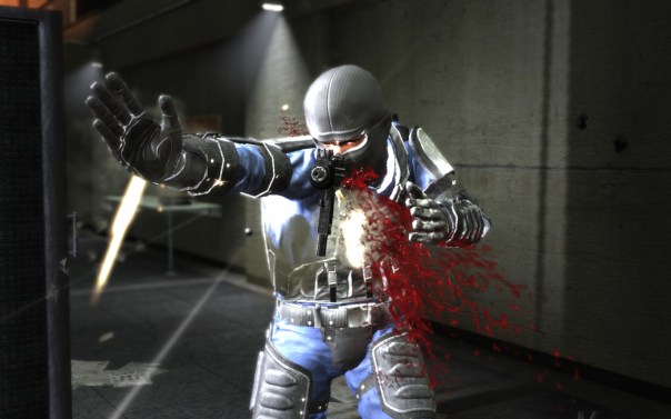 Hennie's "Amazing Bleeding Floating Gun" trick never really caught on with the other death-commandos.