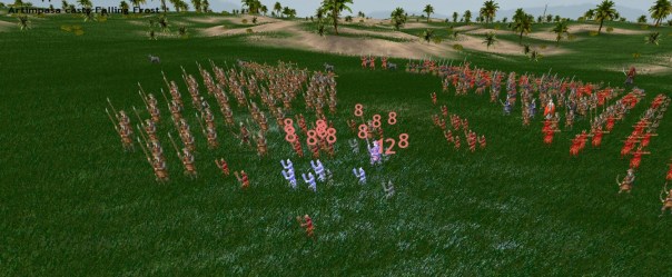 If you zoom in, the sprite for the bandit human looks like he has an icicle hanging off of his hat.