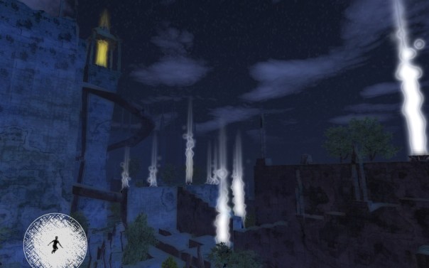 I can jump pretty high at this point, and I spend some time hopping along high ledges and thinking about playing Quake multiplayer. This isn't as profound as my other thoughts.