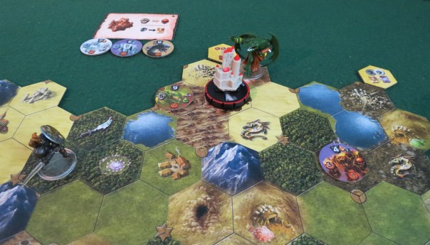 I really must stress that this is pretty much the game's easiest conceivable scenario, and we're playing it completely cooperatively. Mage Knight also allows for competitive scenarios in which you siege each other's Keeps, steal Cities out from under one another, and have gigantic epic clashes between Mage Knights. I really must stress that this is pretty much the game's easiest conceivable scenario, and we're playing it completely cooperatively. Mage Knight also allows for competitive scenarios in which you siege each other's Keeps, steal Cities out from under one another, and have gigantic epic clashes between Mage Knights.