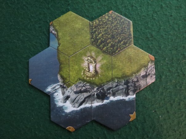 We've had some complaints here at Space-Biff! Apparently, when we tell about games in story format, some folks don't like that we don't talk about game mechanics. So for this game diary, we'll be talking about game mechanics, right here in the alt-text where nobody will notice! And this right here is the starting tile. Ooh, aah. We've had some complaints here at Space-Biff! Apparently, when we tell about games in story format, some folks don't like that we don't talk about game mechanics. So for this game diary, we'll be talking about game mechanics, right here in the alt-text where nobody will notice! And this right here is the starting tile. Ooh, aah.