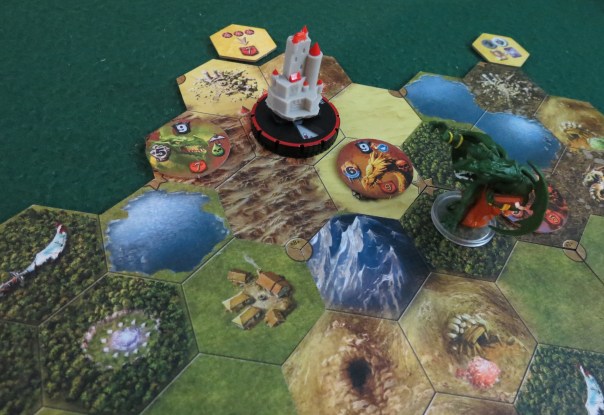 The third phase is when you Assign Damage that your enemy has done to you, provided you didn't block it. This has usually been the most complicated phase to explain to people, but it's not so hard when you grasp that it's a bit different from most games. If the enemy's attack value is above 0, you take a wound and then decrease that value by your armor rating, and repeat until their attack value is at 0 or less. So even if the enemy has an attack total of 1 and you have 10 armor, you'll be taking at least 1 wound. This wound then goes into your hand to gunk it up and limit your options, since it counts towards your card limit and cannot be discarded by normal means. The third phase is when you Assign Damage that your enemy has done to you, provided you didn't block it. This has usually been the most complicated phase to explain to people, but it's not so hard when you grasp that it's a bit different from most games. If the enemy's attack value is above 0, you take a wound and then decrease that value by your armor rating, and repeat until their attack value is at 0 or less. So even if the enemy has an attack total of 1 and you have 10 armor, you'll be taking at least 1 wound. This wound then goes into your hand to gunk it up and limit your options, since it counts towards your card limit and cannot be discarded by normal means.