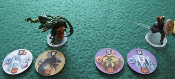 Still, it's a mighty *good* puzzle game. Exploring the map and picking your targets and racing opposing Mage Knights to get more fame and seeing how far you can maximize the effects of your cards is thrilling. Just not thrilling in the way you might expect. And there is a sort of beauty to the fact that you can't ever blame the dice. Still, it's a mighty *good* puzzle game. Exploring the map and picking your targets and racing opposing Mage Knights to get more fame and seeing how far you can maximize the effects of your cards is thrilling. Just not thrilling in the way you might expect. And there is a sort of beauty to the fact that you can't ever blame the dice.