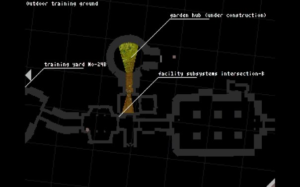 I love the labels assigned by the map. It makes the absurdity of the facility layout that much easier to swallow.