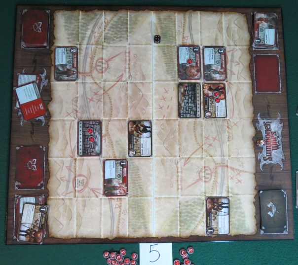 Factoid #3: By this point in our first game, we were doing lots and lots of looking at each other. Not so much fighting.