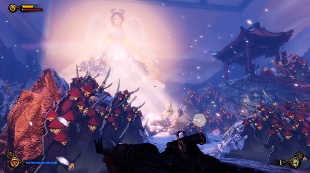 This level is super linear and disappointing though. You basically get a choice of which of two short hallways to walk down, and it feels like a choice until you finish one wing and you're told to go do the other.