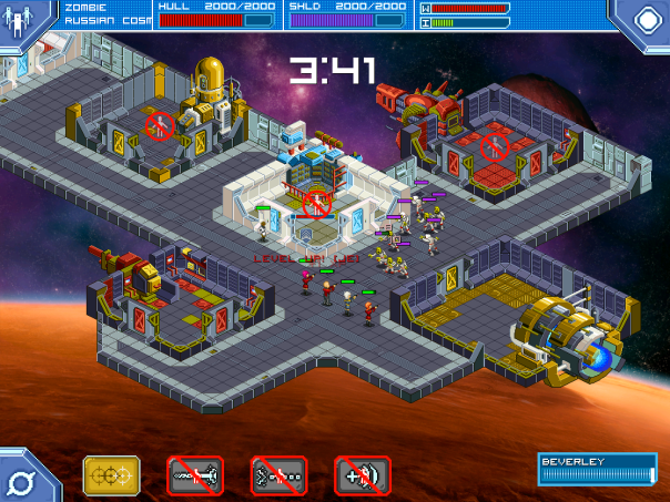 By standing still in a hallway and zapping them, rather than using your brain or something. Commander Riker would approve.