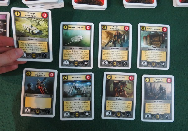 This is the optional pre-game draft that lets you get rid of a couple of the generic starting cards and customize your deck a little before the action starts.