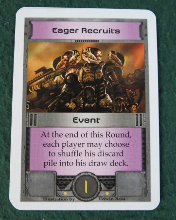 For some reason, my group finds it nearly impossible to remember that we're playing with events. In our most recent game, we forgot all but the first couple.