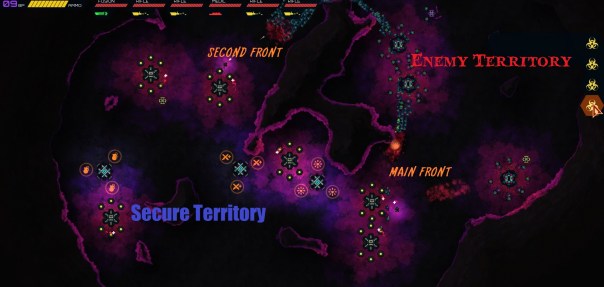 Maybe I should have done this battle report on a map with less glaring colors...