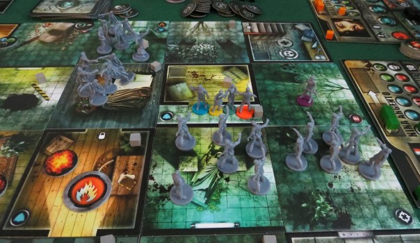 "Quick, travel two spaces away from that one horde so they won't see or hear us anymore and will immediately forget they were chasing anybody!"