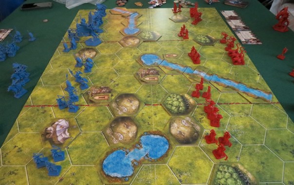 Warning: Weak Right Flank, Blue.