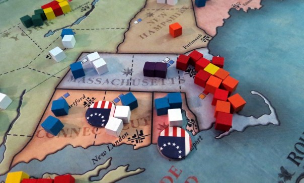 An invading force of Hessian mercenaries "liberates" Boston.