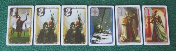 The priest card takes control of the Pope piece, and the "courtesan" card takes control of the Condottiere piece. But wouldn't it be more accurate reversed? #PopeBorgiaBurn