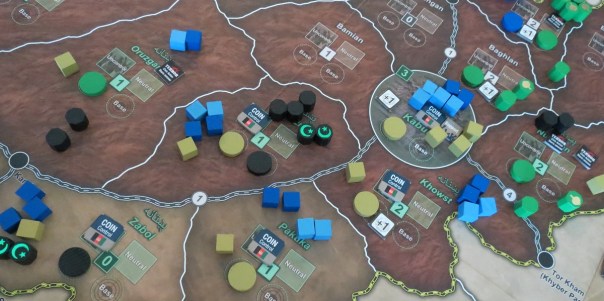 Though it's hopeless because of ethnic ties throughout the southern half of the country that happily let the Taliban right back in. I'm learning so much and I hate it.