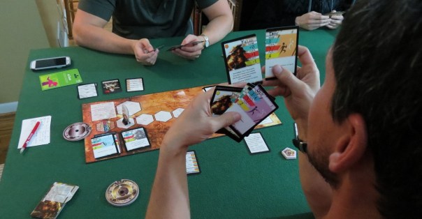 We never knew until we played with Joe just how easy it is to make BattleCON a surprisingly sexy game. "Mmm, yes, I could do a FUELED DRIVE. Or maybe, oh yes, UNSTOPPABLE SHOT." *rawr*