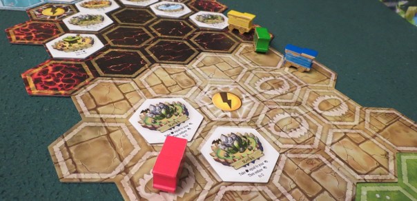 Time for everyone to calculate turn order, speed, and how to use their powerups to slam their friends into the wall!