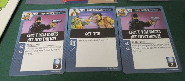 To drive home the point, we even laid out a duplicate card. BORING.