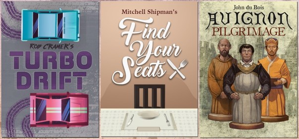 DISCLAIMER: The designer of the first game, Rob Cramer, is someone who I would term a "bud." We’ve recorded some podcasts together. More importantly, we've attended SaltCon together. So his game will obviously be the best, obviously. Obviously.