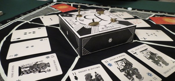 The last game I played that used the box as a formal component was some pirate dice game that proved entirely forgettable. This seems much cooler. The last game I played that used the box as a formal component was some pirate dice game that proved entirely forgettable. This seems much cooler.