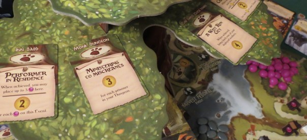 If anything, its size means that you can't sit in a circle around the play area. In terms of how much space it demands, it's functionally an extra player.