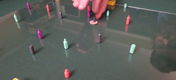 My entry to the collection, "Under the Couch," has simple rules. You pour the pieces under the couch. Whoever finds the most has lost.