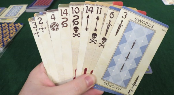 Except not. Don't take them. This confused Geoff and made him try to take all the cards.