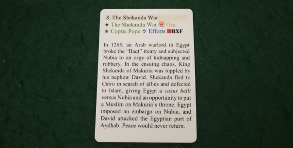 The actual event. It makes the Ayyubids do a big monster invasion. I had them at bay, and then I almost lost. Lame Ayyubids.