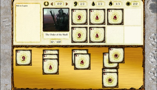 Picture this, except with 60 cards, because my demons tend to be charismatic gluttons that pull in tons of cards.