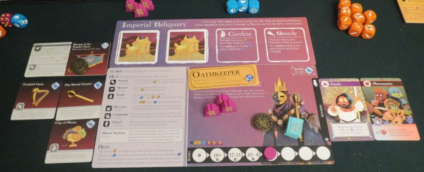 He's very protective of his grape cup. Much like my one-year-old.