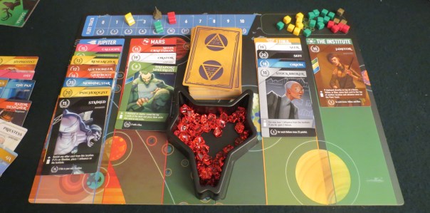 It uses the word "influence" to mean something that doesn't seem to reflect influence! Board game!