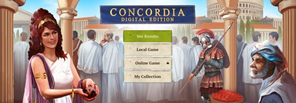 Just in case you weren't aware this is from the digital edition, here's my game's main screen! Publishers — always a good idea to provide basic assets for headers. Just sayin'.