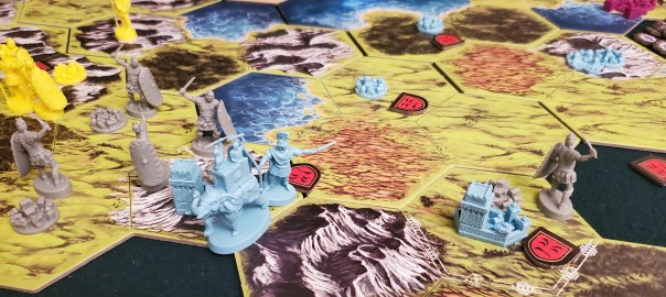 Three of his cities were conquered. It was hilarious.