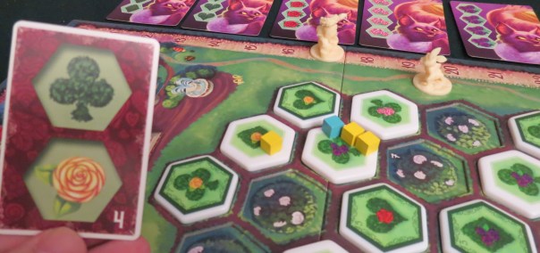 Do I have any complaints about the game's legibility? You betcha. Mostly that Geoff loves to put his clue cubes right in the middle of the topiary tile rather than off to the side.