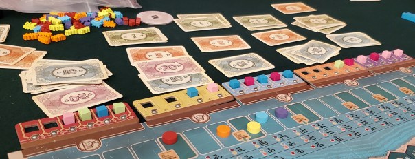 This is one of those games I suspect would last fifteen minutes if all the change-making were automated. This is one of those games I suspect would last fifteen minutes if all the change-making were automated.