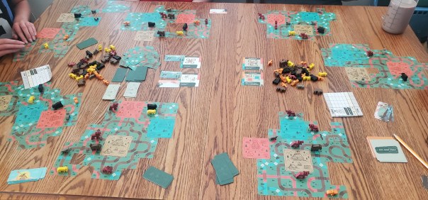 Apart from that one person who spends so long on a set of cards that they have two upcoming piles log-jammed next to them.