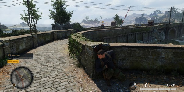 That means he’s walking toward the corner where he heard a whistle. Sadly for him, the whistle is attached to a knife.