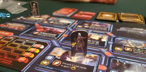 Wielding his Protoss arm-blade menacingly. At the scheme card deck. Wielding his Protoss arm-blade menacingly. At the scheme card deck.