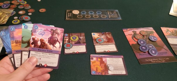 "Baleful" is a strange word. It means "menacing," but I always internalize it as "hangdog."